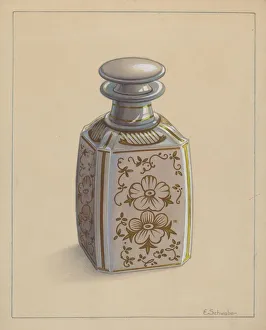 Perfume Bottle Prints: Perfume Bottle, c. 1938. Creator: Erwin Schwabe