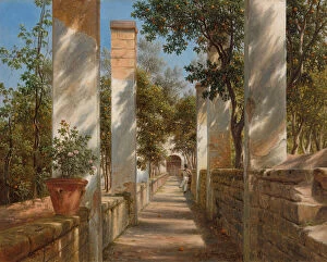 Flower Pots Gallery: Pergola with Oranges, c. 1834. Creator: Thomas Fearnley
