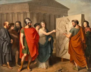Parthenon Prints: Pericles admires the works of Phidias at the Parthenon