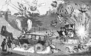 The Perils of Steam Coaches circa1810, 1888. Creator: Unknown