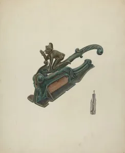 Smoking Equipment Prints: Perique Tobacco Cutter, c. 1937. Creator: Al Curry