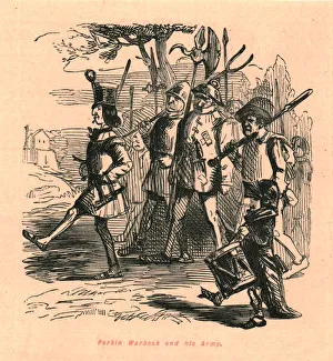 The Comic History Of England Gallery: Perkin Warbeck and his Army, 1897. Creator: John Leech