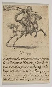 De Saint Sorlin Gallery: Perou, 1644. Creator: Stefano della Bella