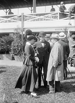 Perry Belmont & wife, 1916. Creator: Bain News Service