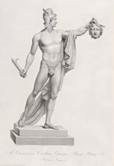 Canova Gallery: Perseus with the head of Medusa. from 'Oeuvre de Canova: Recueil de Statues