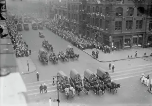 Wagons Prints: Pershing parade, 1919. Creator: Bain News Service