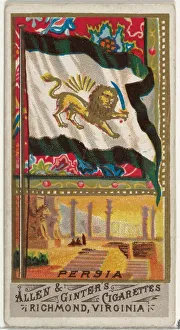 Persia, from Flags of All Nations, Series 1 (N9) for Allen & Ginter Cigarettes Brands