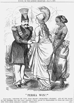 Nose Ring Prints: Persia Won!, 1873. Artist: Joseph Swain