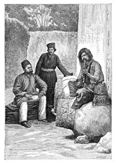 Persian men, 1895.Artist: Charles Barbant