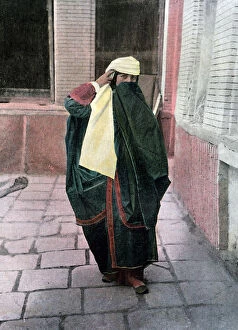 Persian woman in traditional costume, c1890.Artist: Gillot