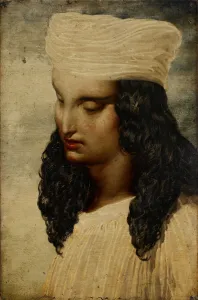 Dante Gabriel Prints: A Persian Youth, 1880. Creator: Dante Gabriel Rossetti