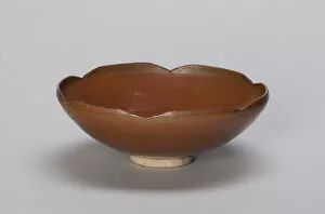 Yaozhou Ware Gallery: Persimmon Bowl, Northern Song dynasty (960-1127), 11th / 12th century. Creator: Unknown