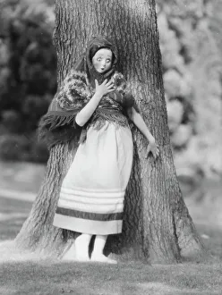 Shocked Prints: Person wearing a mask made by W.T. Benda, 1925 Sept. 20. Creator: Arnold Genthe