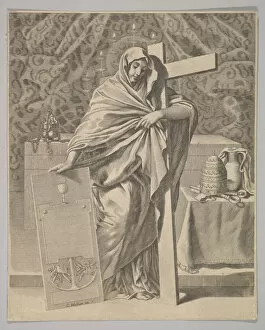 Mellan Claude Collection: Personification of Faith, 1642. Creator: Claude Mellan