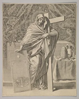 Mellan Claude Prints: Personification of Faith, 1642. Creator: Claude Mellan