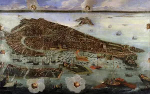 The Younger Ca 1600 After 1674 Prints: Perspective Map of Venice, c. 1650