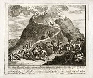 Explorers Collection: Perspective of the second eruption of Vesuvius, 1750
