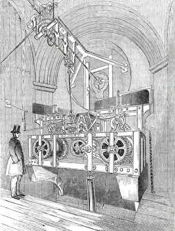 Royal Exchange Collection: Perspective view of the Great Clock of the Royal Exchange, 1844. Creator: Unknown