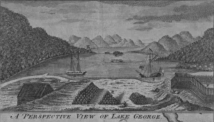 Hinton Prints: A Perspective View of Lake George, c18th century