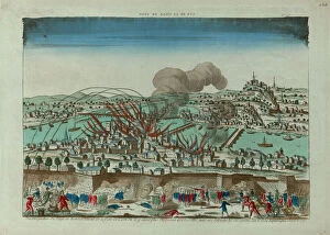 Counter Revolution Collection: Perspective view of the Siege and Bombardment of the City of Lyon in October 1793, c