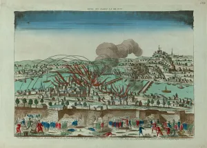 Counter Revolution Prints: Perspective view of the Siege and Bombardment of the City of Lyon in October 1793, c