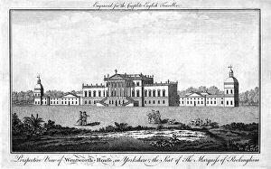 Yorkshire Gallery: Perspective View of Wentworth-House in Yorkshire; the Seat of The Marquess of Rockingham, 1771