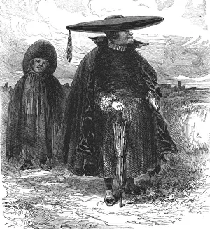 Bates Hw Prints: Peruvian Priests; Lima and the Andes, 1875. Creator: Unknown