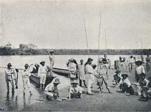 Gustavo Prints: Pesca no Rio Grande, 1895. Artist: Francisco Henszler