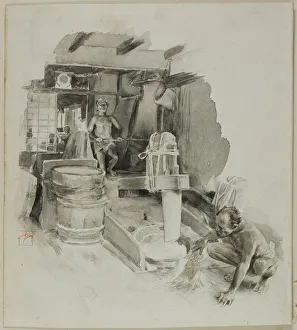 Pestling the Paddy, n. d. Creator: Robert Frederick Blum