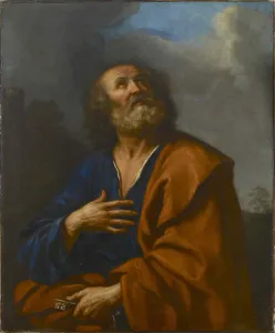 Popes Prints: Peter the Apostle. Creator: Guercino (1591-1666)