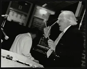 Peter Appleyard playing the vibraphone at The Fairway, Welwyn Garden City, Hertfordshire, 1999