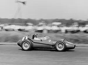 Silverstone Prints: Peter Collins in a Ferrari Dino, British Grand Prix, Silverstone, 1958