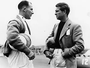 S Moss Prints: Peter Collins with Stirling Moss