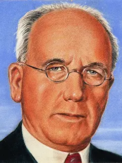 Draft Prints: Peter Fraser 1944 (cropped), c1944. Creators: William Timym, Central Office of Information