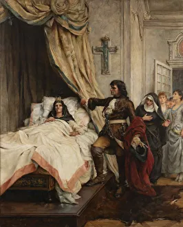 Absolutism Gallery: Peter the Great visiting Madame de Maintenon in 1717, End of 19th cen.. Creator: Champ-Renaud