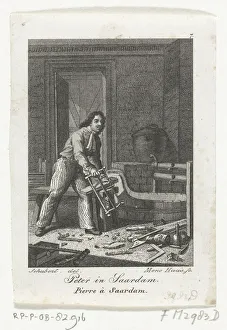 Zaandam Prints: Peter the Great in Zaandam, 1697. Artist: Hs, Meno (1752-1833)