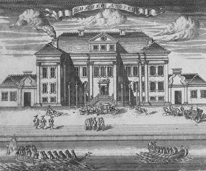 Peter the Greats Winter Palace, 1716-1717. Artist: Zubov, Alexei Fyodorovich (1682-after 1750) Peter the Greats Winter Palace, 1716-1717. Artist: Zubov, Alexei Fyodorovich (1682-after 1750)
