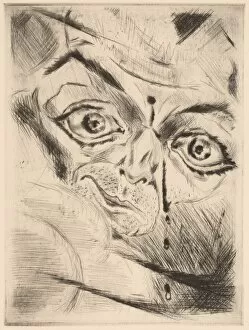 Peter with a Gunshot Wound in His Forehead, 1918. Creator: Walter Gramatté