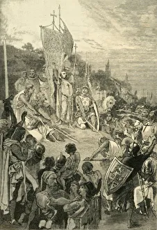 Peter the Hermit Preaching the First Crusade, (1095-1099), 1890. Creator: Unknown