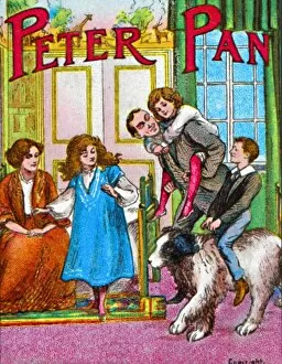 Barrie Gallery: Peter Pan - The Darlings at home, c1905