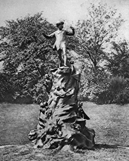 Barrie Gallery: The Peter Pan statue, Kensington Gardens, London, 1926-1927.Artist: Arnold