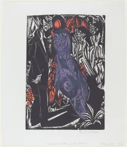 Kirchner Ernst Prints: Peter Schlemihls wundersame Geschichte: Der Verkauf des Schattens (Peter Schlemihl s