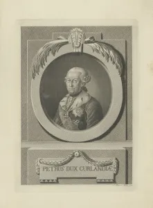 1781 Prints: Peter von Biron (1724-1800), Duke of Courland and Semigallia, 1781. Creator: Kuetner