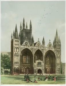 Walton Prints: Peterborough Cathedral, Cambridgeshire, c1870. Artist: WL Walton