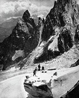 Rhone Alpes Collection: Peteret ridge, Mont Blanc, France, early 20th century
