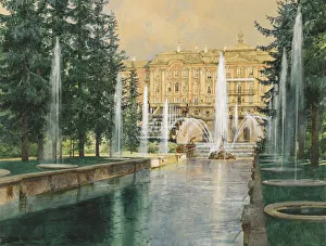 Peterhof Prints: Peterhof, 1898. Artist: Kopallik, Franz (1860-1931)