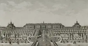 Peterhof Palace near Saint Petersburg, Russia, 1839. Creator: Augustin Francois Lemaitre