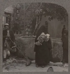Realistic Travels Prints: Well by Peters huse, Jaffa, c1900