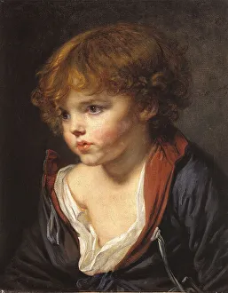 Greuse Jean Baptiste Prints: Petit Garçon blond à la chemise ouverte, c1760. Creator: Jean-Baptiste Greuze