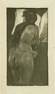 Rops Felicien Prints: Petite sorcière, c1879. Creator: Félicien Rops